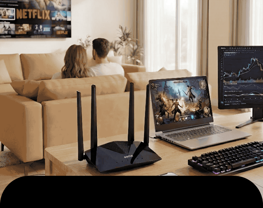 Wi-Fi 6 AX1500 듀얼밴드 메쉬 와이파이 기가비트 유무선공유기 네티스 MEX601V2